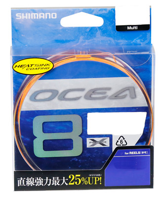 OCEA EX 8 Braid 8号-400m Shimano OCEA 8 PE #1.5-12 eight Braid Line Max 173lb 200-500m