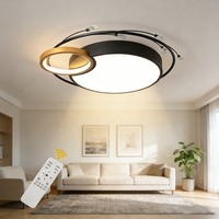 Led Deckenleuchte Dimmbar Deckenlampe Modern Wohnzimmer Mit Fernbedienung 50CM
