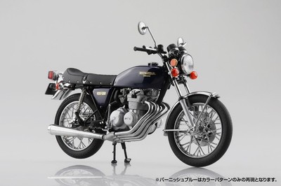 Aoshima 1/12 Diecast Motorcycle, Honda CB400Four Burnish Blue