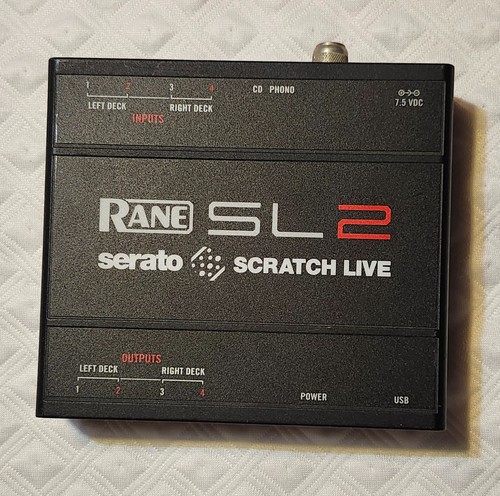Rane SL2 Serato Scratch Live USB DJ Audio Interface Black Professional