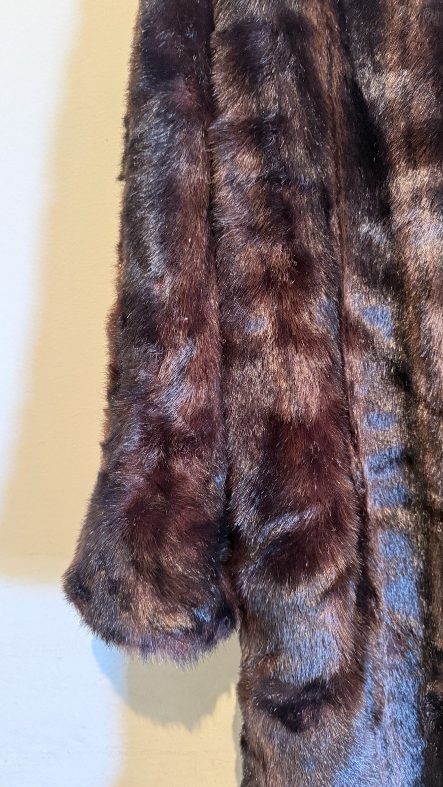 Dennis Basso Brown faux fur Long coat Women Plus 1X Luxury Designer Elegant