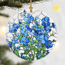 Christmas Ornaments, Dodosky 2.8in Ceramic Hanging Ornament, Xmas Decor, Christm