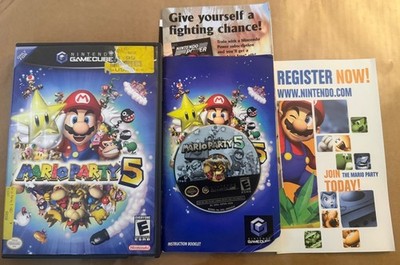 Mario Party 5 (Nintendo GameCube, 2003) CIB w/ Registration Card 1DAY FAST SHIP!