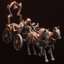 Plague Cart | Undead Pestilence Wagon | Sabertooth Miniatures 32mm