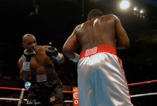 Danny Williams white trunks and Mike Tyson black trunks fights eac 2004 Photo 13