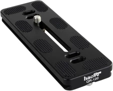 Haoge 120Mm QR Quick Release Plate Dual Dovetail and D-Ring Screw Fits Arca-Swis