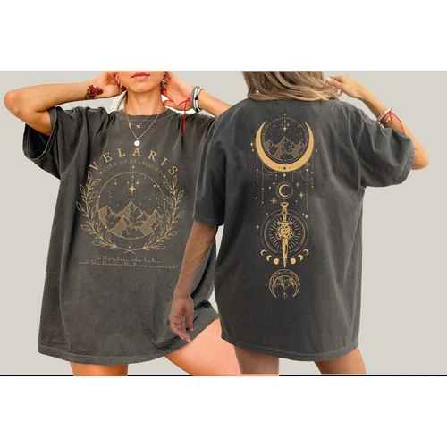NWT Court of Thorns And Roses Velaris Shirt City Starlight Tee L670 - product listing photo