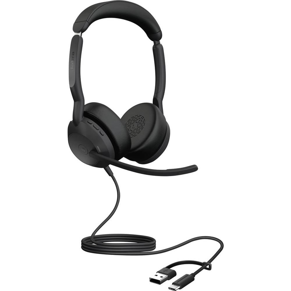 Jabra Evolve2 50 Micro-casque élimine les bruits de l'open space en Bluetooth Stereo noir