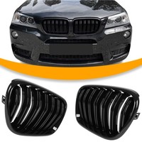BMW X3 F25 F26 Nierengitter Doppelsteg Schwarz