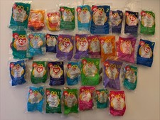 Lot Of 31 Vintage 1998-2000 Ty Beanie Babies McDonald  s Happy Meal Toys Sealed