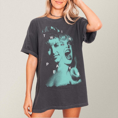 Laura Palmer Twin T-Shirt, Retro Peaks TV Show Grunge Graphic Tee