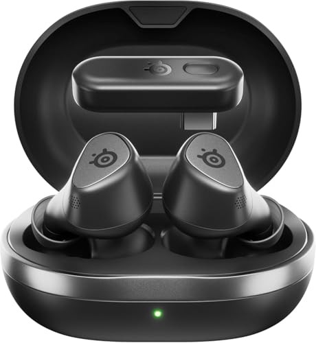 SteelSeries Arctis GameBuds Wireless Earbuds with ANC EQ Noise Cancelling for Gaming