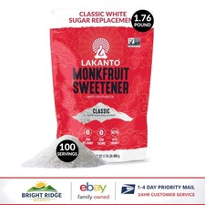 Monk Fruit Sweetener with Erythritol, Sugar Alternative for Baking and Beverages