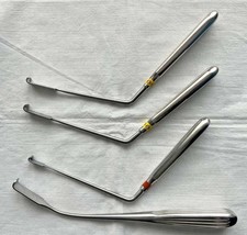set of 4 PCS Buxton 74-7600 Scoville Nerve root retractor Neuro Spine Surgery