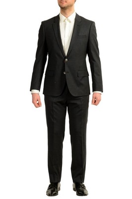Hugo Boss Men's ''C-Hutson1/C-Gander'' Slim Fit Plaid Wool Suit US 40S IT 50S