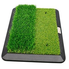Foldable Golf Hitting Mat Dual-Turf Golf Practice Mat Heavy Base Dual-Turf Mat