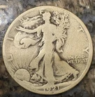 Beautiful 1921-S San Francisco Walking Liberty Half Dollar 90% Silver - Key Date