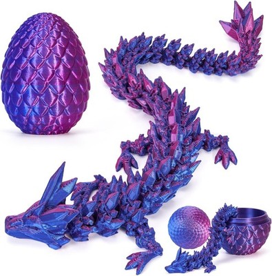 HIMS 3D Gedruckte Dracheneier mit Drache im Inneren, Drachenei Beweglicher