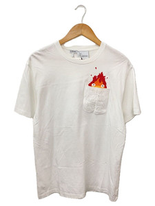 LOEWE カルシファーホワイトTシャツ LOEWE ロエベ ハウルの動く城コラボTシャツ HB44Y22X03 ホワイト