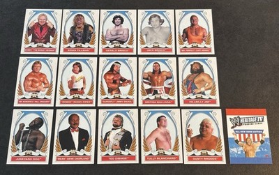 2008 Topps WWE Heritage IV Complete Legends Subset Cards x16 Rowdy Roddy Piper