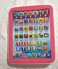 Kids Educational Electronic Learning Tablet Toy Pink ABC 123 Numbers Sound Music