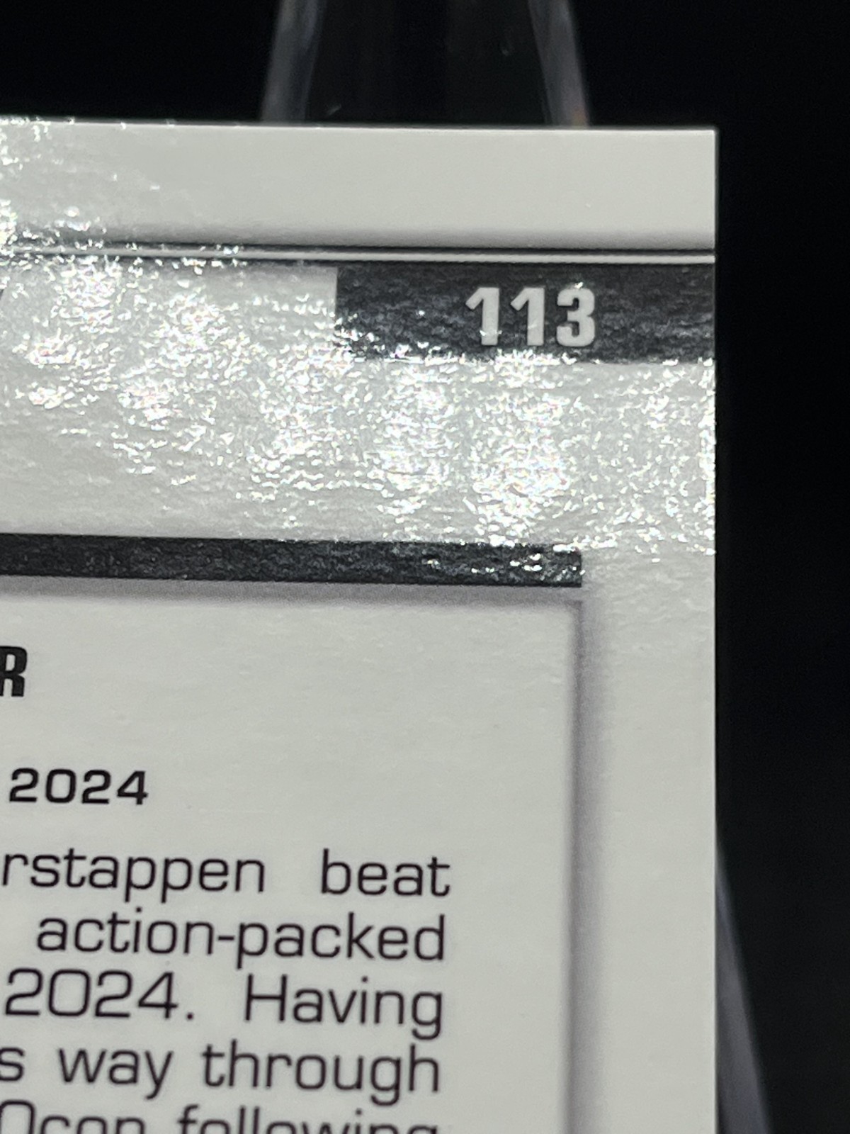 2025 Topps Chrome Sapphire F1 Max Verstappen Brazil GP Winner Black 01/10 #113 view 11