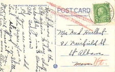 Massachusetts Charlestown Sta. No. 29 Boston 1930 machine with violet serifed sl