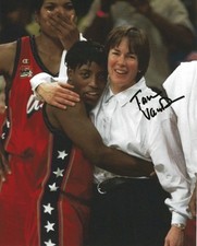 TARA VANDERVEER Signed 8x10 Photo Signed REPRINT Basketball STANFORD CARDINAL