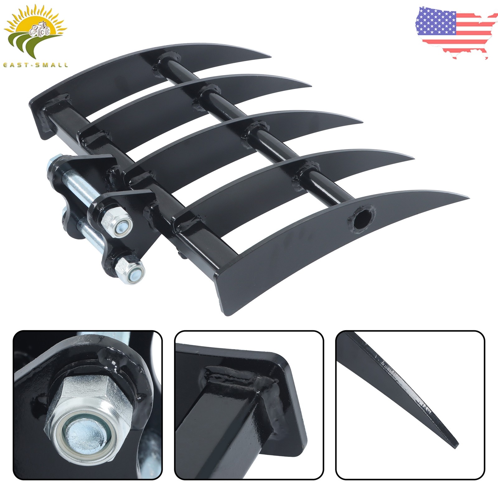 Rake Attachments For 1 Ton to 1.5Ton Mini Excavator Small Digger