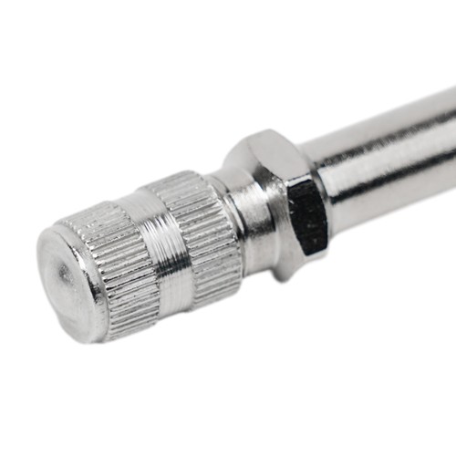 New Tyre Valve Extension Rod Portable Silver Tone Wheel Valve 4 In Auto - Picture 6 of 12