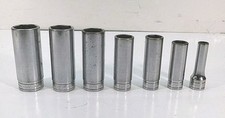 Snap On Tool Deep 3/8 Drive Socket Set SFS 7/8, 13/16, 3/4, 5/8, 9/16, 1/2, 5/16