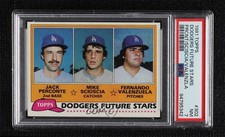 1981 Topps Future Stars Jack Perconte Mike Scioscia #302 PSA 7 0d85