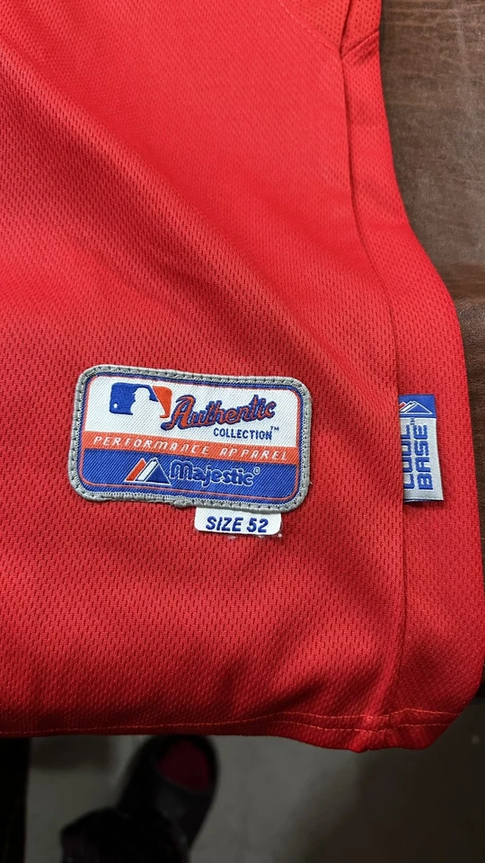 Joey Votto Cincinnati Reds Men's Alternate Red Jersey w/ Team Patch - Image 3 of 4