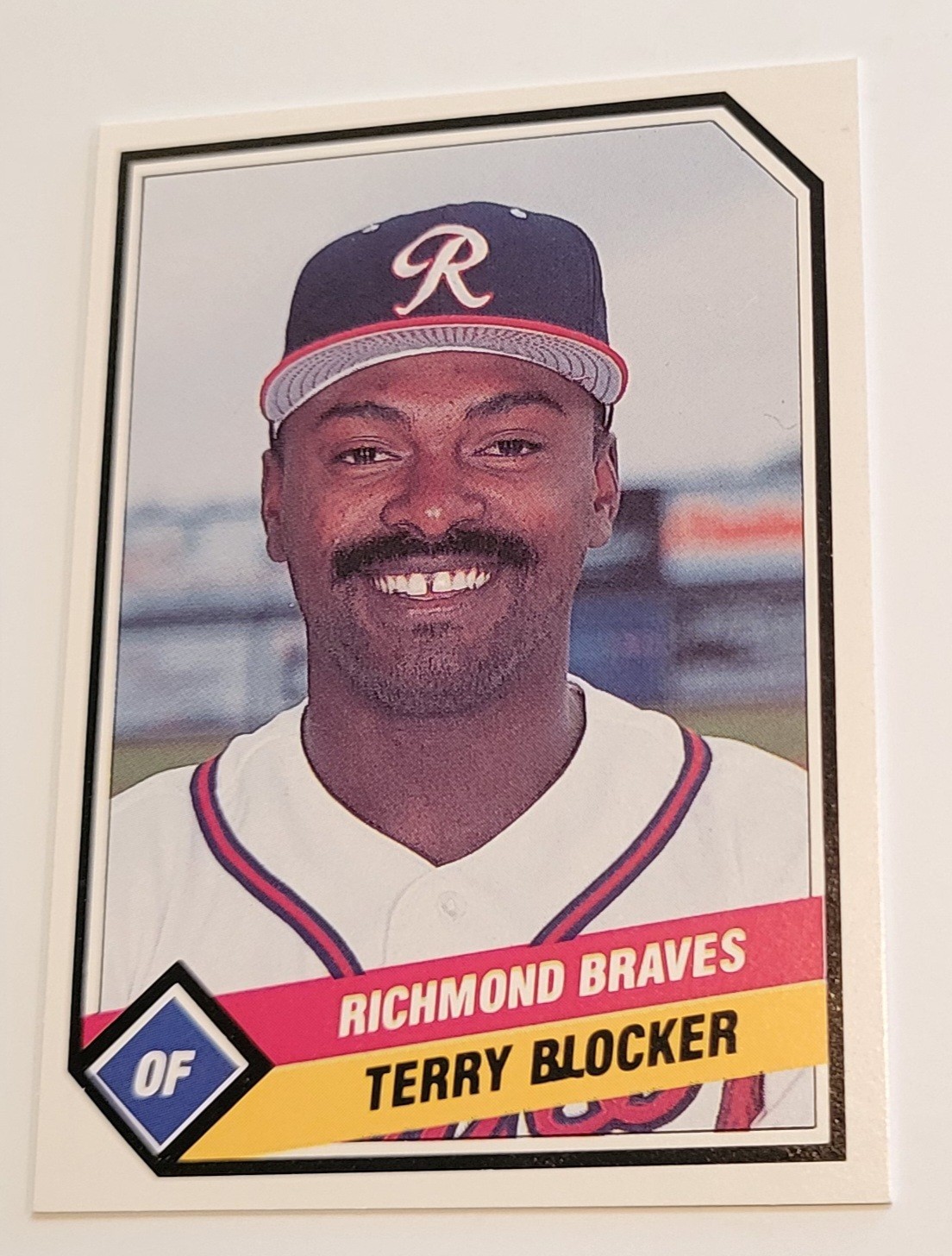 1989 Terry Blocker CMC Card #17 Richmond Braves Baseball Vintage Minors AAA