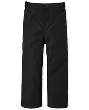 The Children's Place Boys' Pull On Ski Snow Pants, Black, 12