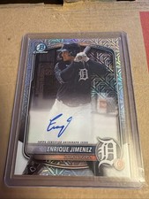 Enrique Jimenez Autograph 2025 Bowman Chrome #BMA-EJ Mojo Refractor Auto RC