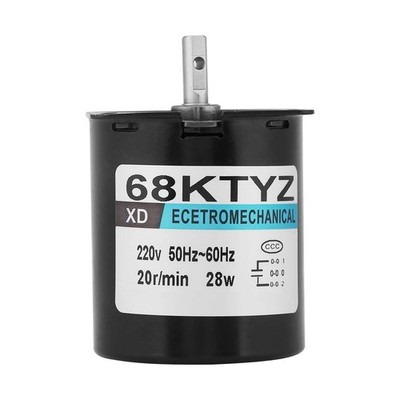 Synchronmotor, 68KTYZ AC220V 28W PermanentmagnetSynchrongetriebemotor CW/CCW ...