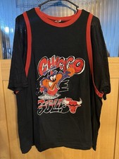 Vtg 1990s Chicago Bulls Shirt Looney Tunes Taz XL Made In USA
