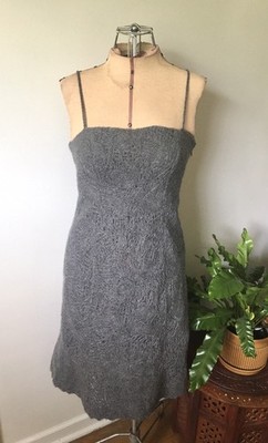 Malo Smokey Grey Cashmere Dress,XS