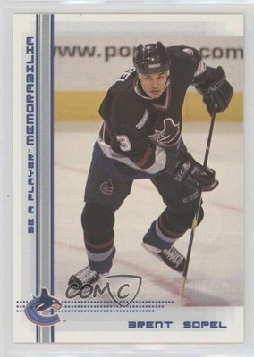 2000 ITG Be A Player Memorabilia Sapphire 54/100 Brent Sopel #34 Rookie RC 2d8