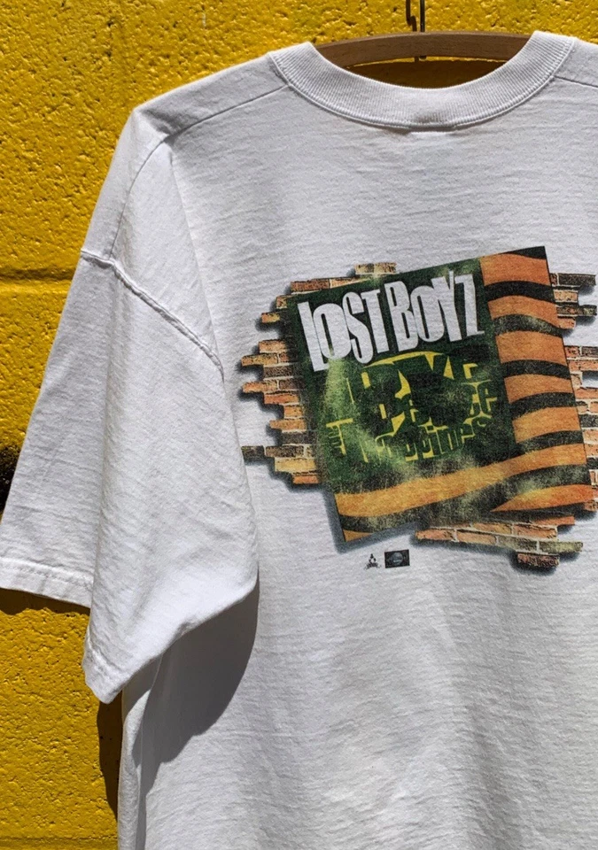 Camiseta de rap vintage de los años 90 Camelot Music Lost Boyz Peace, Love, & Nappiness talla XL Foto 4 de 4