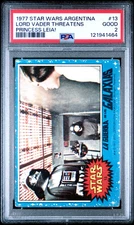 1977 Star Wars Argentina Stani Lord Vader Threatens Princess Leia! #13 PSA 2