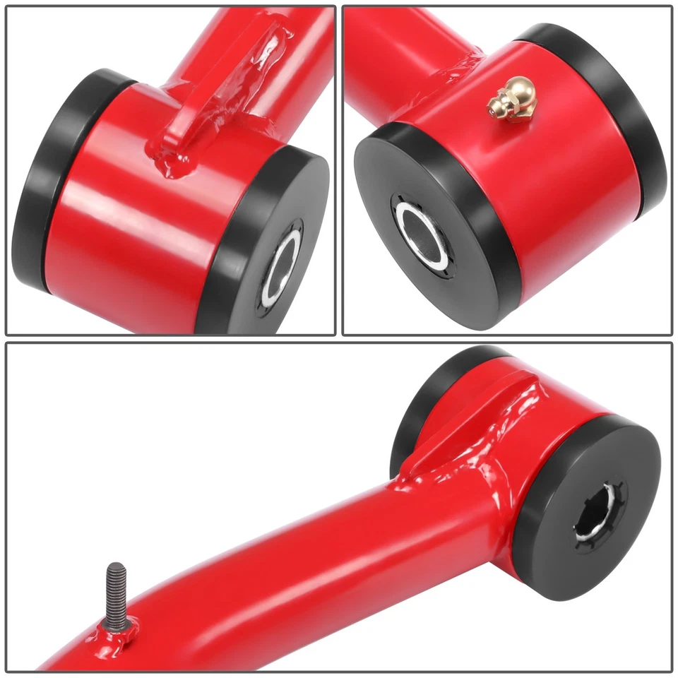 For 2007-2022 Toyota Sequoia Tundra W 2-4" Lift Red Front Upper Control Arms - Image 4 of 4