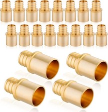 1/2" PEX x 1/2" Male Sweat Adapter  Brass PEX-B Crimp Fitting