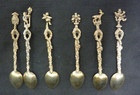 SET  OF 6 VINTAGE  ITALY DEMITASSE SPOONS — photo 3