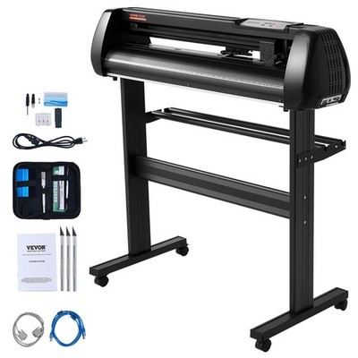 34in Bluetooth Vinyl Cutter 400in/min Steel Shaft & Adjustable Speed