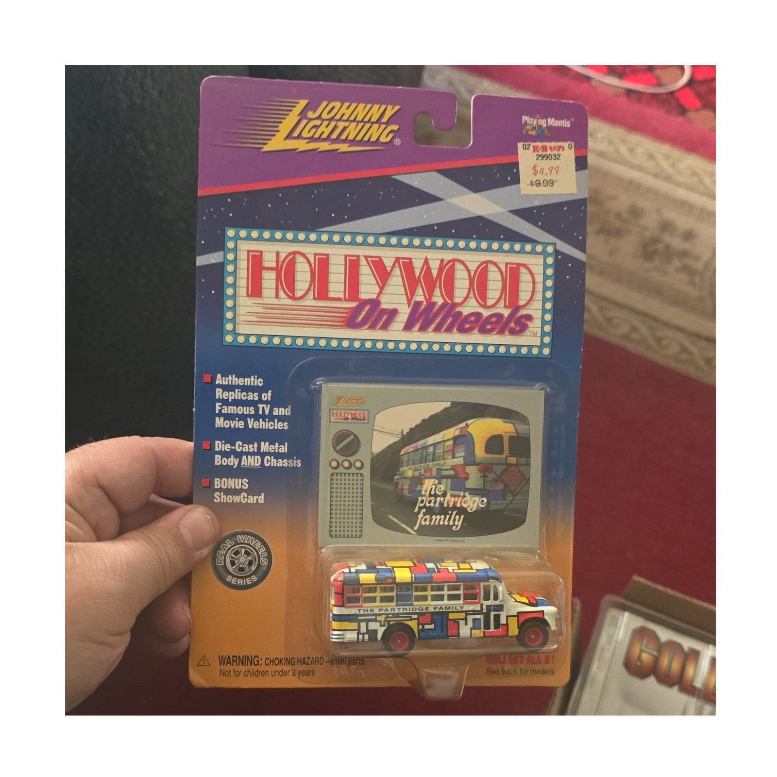 Johnny Lightning Hollywood On Wheels Partridge Family Bus Diecast Multicolor