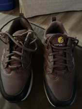 FitVille Marca Walking Shoes Mens  9 Wide Brown Lace Up Low Top Support