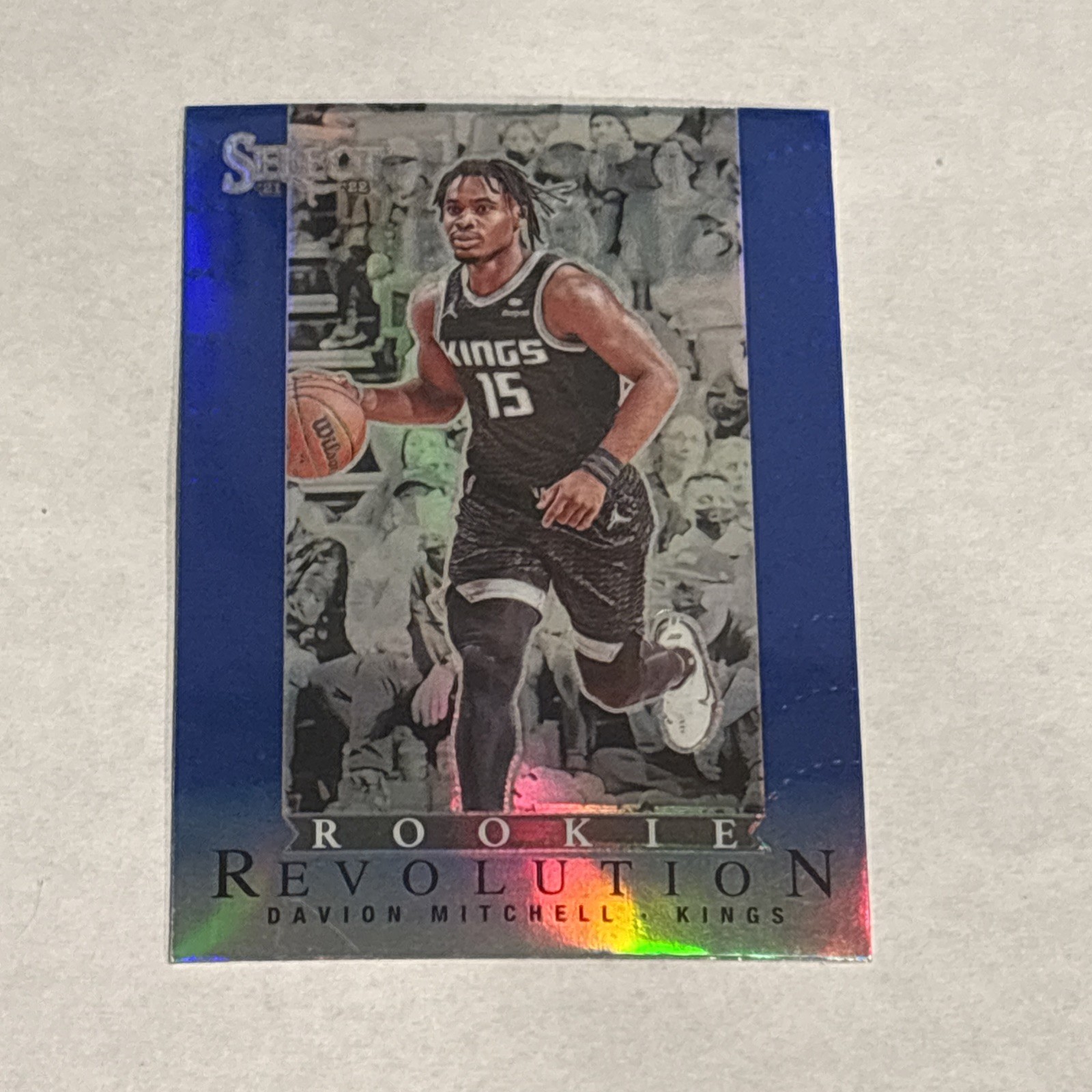 2021-22 Panini Select Blue Rookie Revolution Davion Mitchell Rookie Card