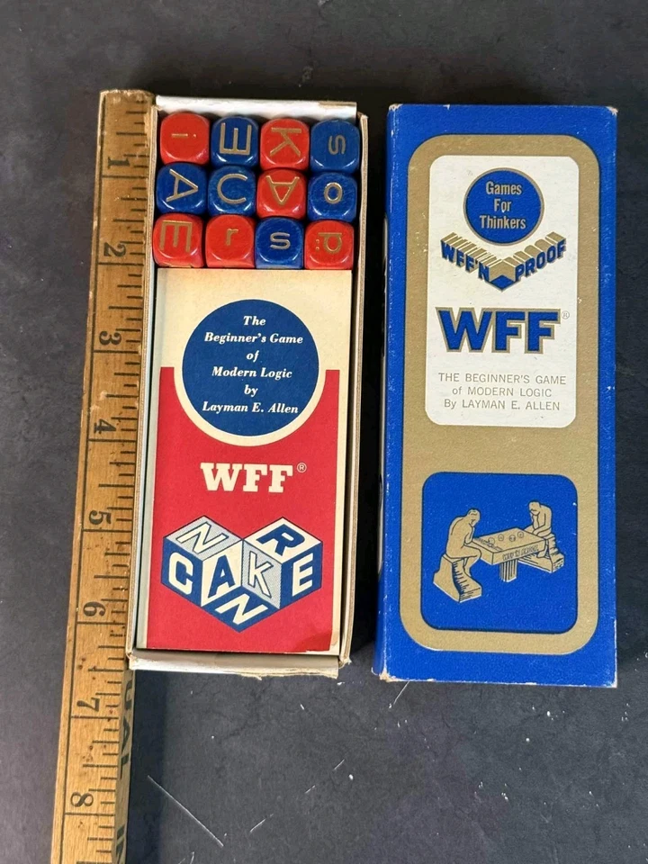 WFF Game of Modern Logic by Layman E. Allen 1965 Yale Vintage Dice WFF’n Proof - Image 2 of 2
